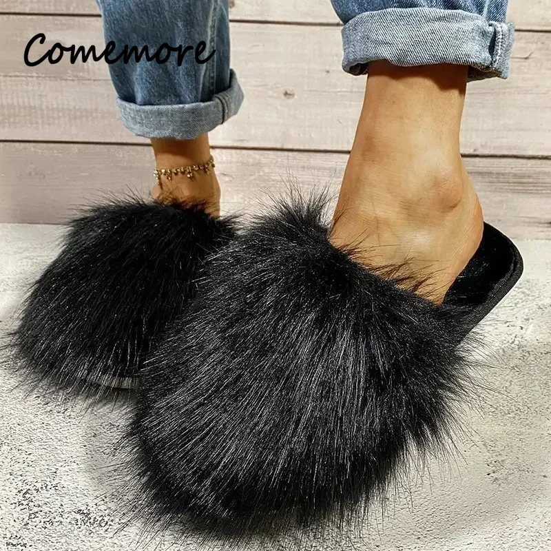 Women's Baotou Indoor Slippers  Winter New Plush Home Lazy Slippers Anti Slip Durable Fashion Warm House Floor Slippers