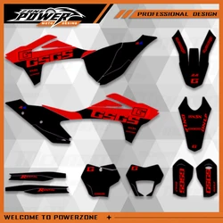 Powerzone For GASGAS GAS GAS MC EX EC 125 250 300 350 450 2021-2023 Motorcycle Graphics Decals Stickers Motorcycle Background