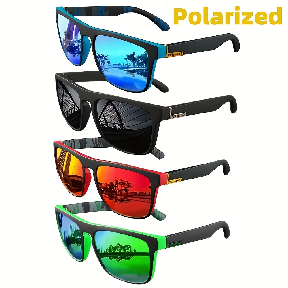 7Pairs Sonderangebot Quadratische Polarisierte Sonnenbrille Anti Glare Sonnenschutz Für Sommer Party Urlaub Reisen Fahren Angeln Gläser – Detail 3