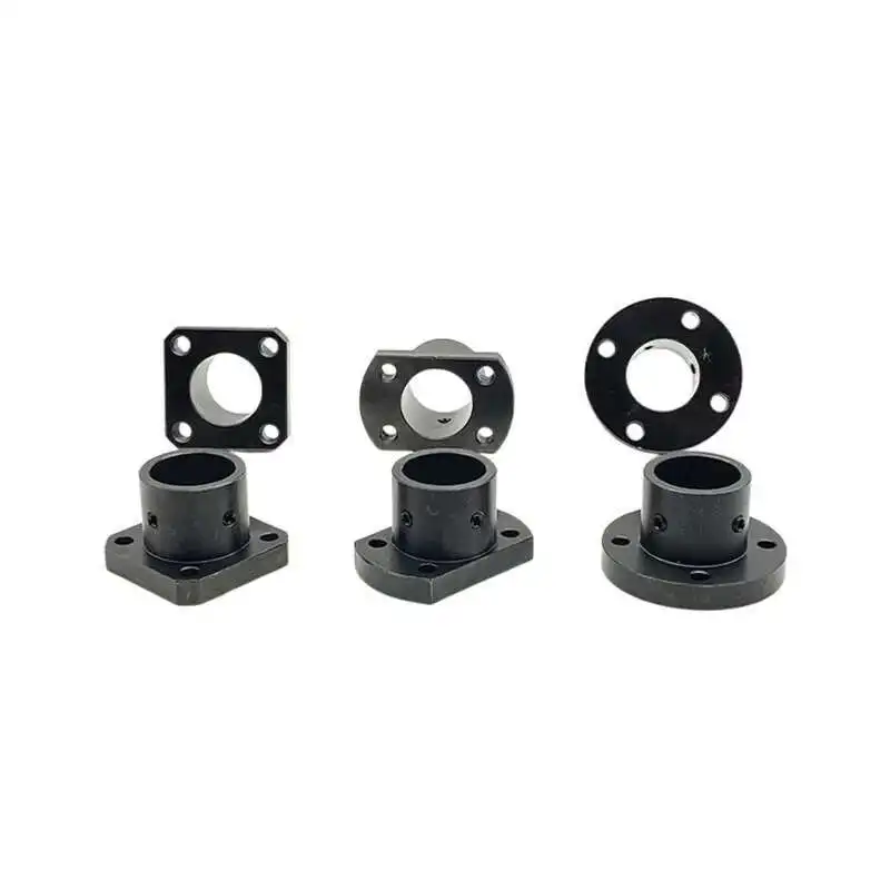 Guide shaft seat Optical shaft bracket Round seat Flat flange Installation 45 steel 6 8 10 12 15 16 20 25 30 35 40 50