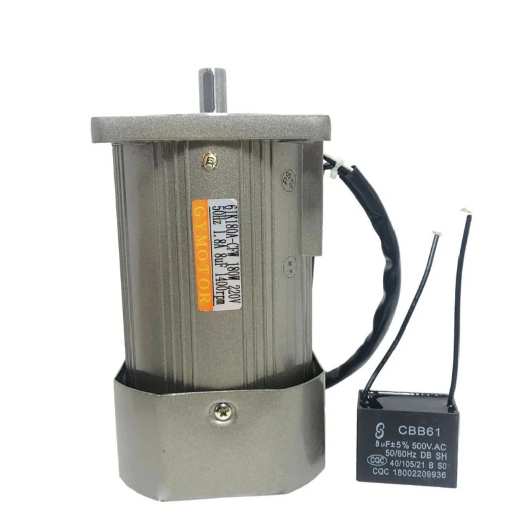 AC 110V 220V 380V 180W 1400rpm Single/Three-Phase Shaft 15mm, Size 104*104mm  Adjustable/Variable Speed, Constant/Fixed AC Motor