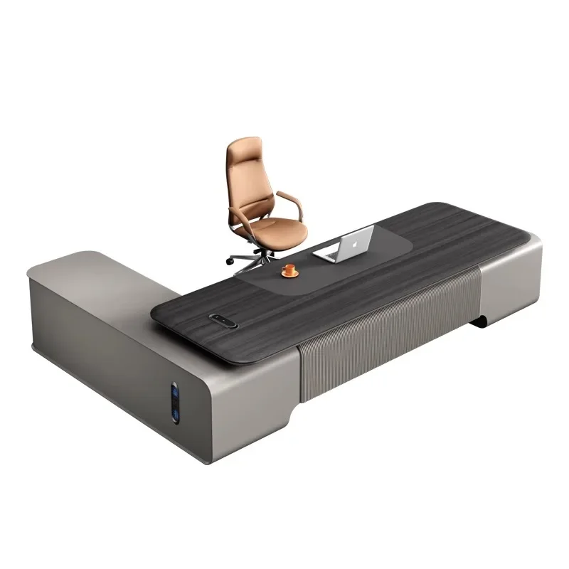 Light Luxury Modern Boss Table, High-end Office Furniture, Large Desk, Simple Office Table And Chair Combination