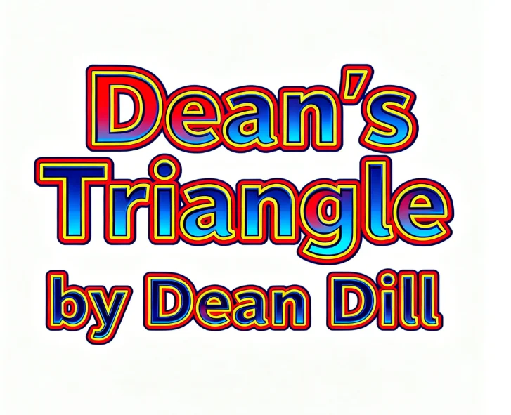 Dean's Triangle by Dean Dill - Professional Coin Through Table Magic Trick, Coin to Impossible Location Gimmick for Mentalism