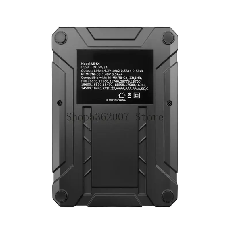 Lii K4 4 자동 인식을 갖춘 슬롯 배터리 충전 18650 배터리 용 배터리에 대한 USB 출력 전자 장치 40JB