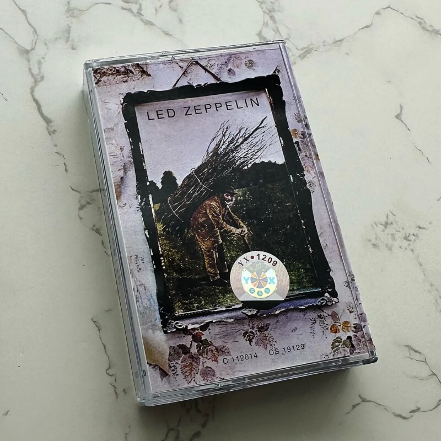 

Rare Sealed Led Zeppelin IV Classic Hard Rock Audio Cassette Tape Retro Vintage Analog Sound Collectible for Fans Home Art Decor
