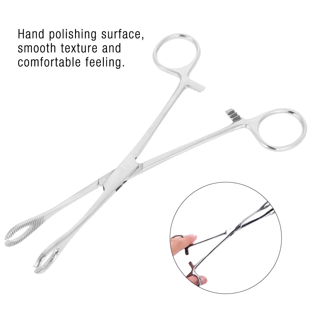 Sponge Forceps Clamp Sponge Clamp Professional Ear Lip Navel Nose Tongue Septum Sponge Forceps Clamp Body Piercing Pliers Tool