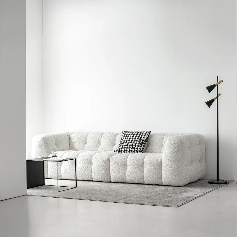 

Girl Large Unique Sofa Stretch Relax Europe White Loveseat Nordic Sofa Modern Plush Cloud Salon Meuble Bedroom Furniture