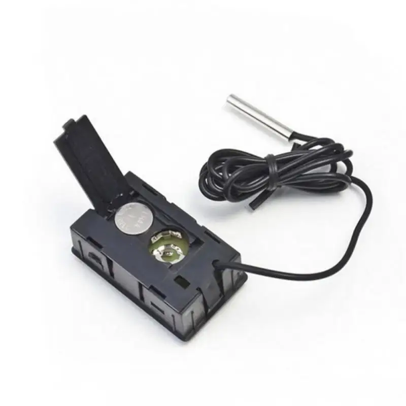 Embedded Mini Digital Termometro Termometer With Probe And Battery LCD Display -50-110°C For Indoor Fridge Aquarium Home