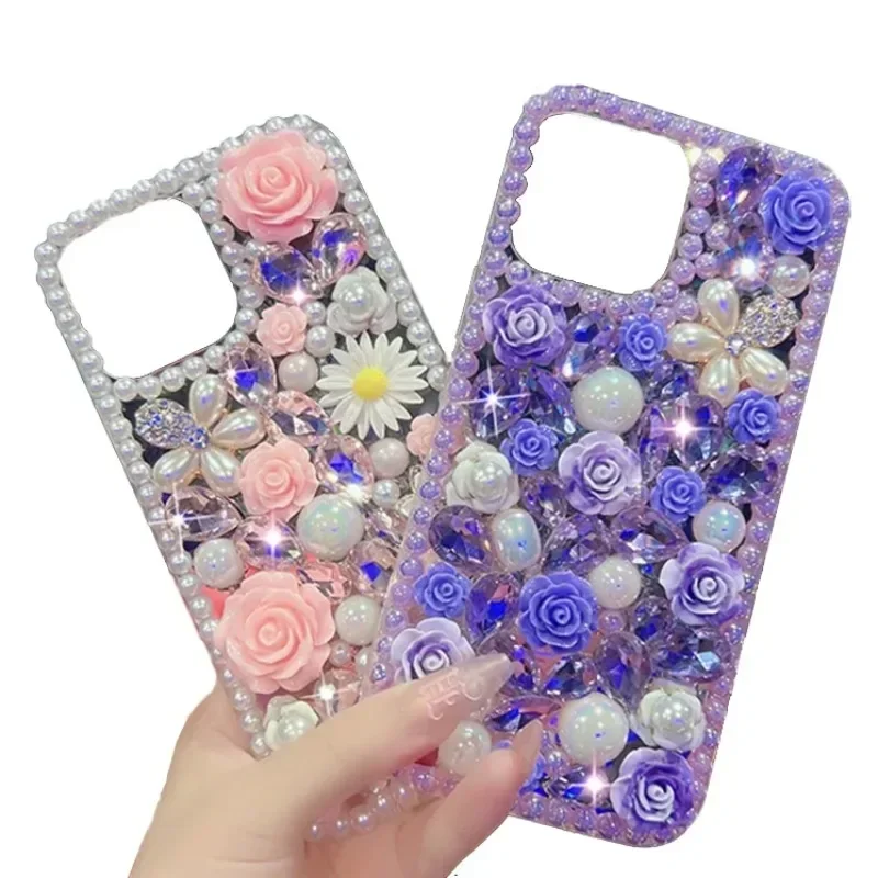 

Handmade Sparkle 3D Diamond Case Cover For Apple iphone 16 12 13 14 15 Plus Pro Max