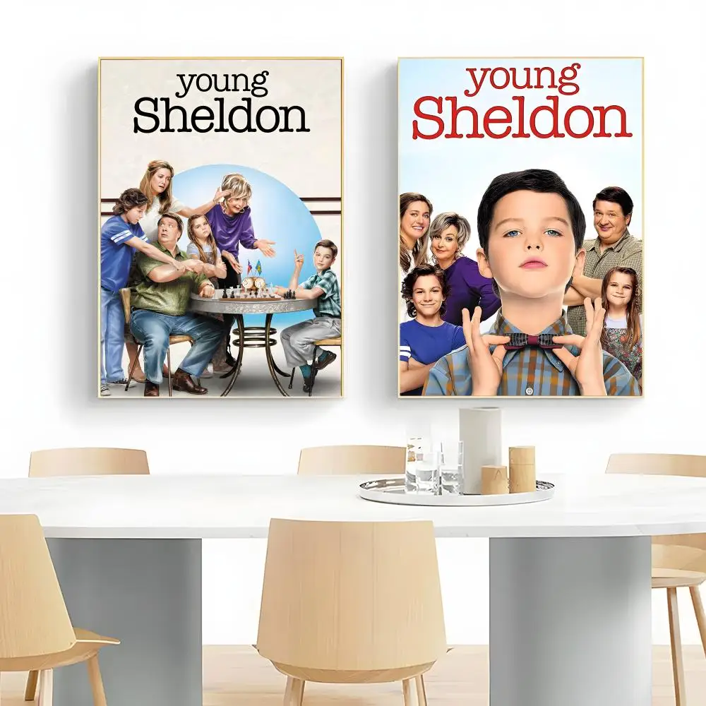 Retro Academic Y-Young Sheldon Coming Of Age Vibe Art Poster Wall Art Print Decorative Mural Home Decor Gift Unframed