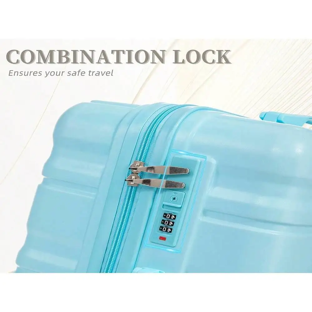 مجموعة أمتعة مكونة من 3 قطع - عجلات دوارة صلبة ABS خفيفة الوزن ومتينة ومقاومة للماء للسفر #4