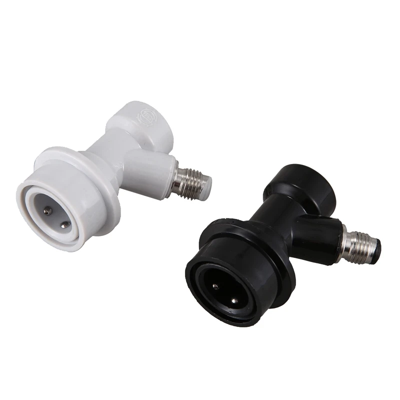 2Pcs Home Brew Beer Keg Connector Dispenser Thread Head Ball Lock Keg Disconnect Connectors Ball Lock Beer Faucet Home Brewing A