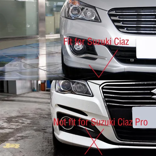 Imagen 2 del producto Para Suzuki Ciaz 2015 2016 2017 cubierta de gancho de remolque de parachoques delantero de coche tapa de ojo de transporte de remolque sin pintar