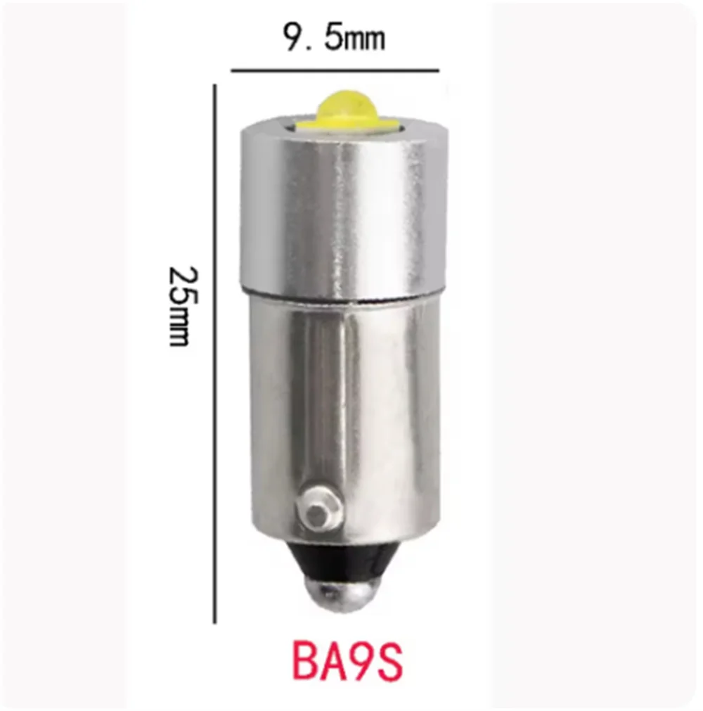 6pcs P13.5S E10 LED Upgrade Bulbs White Maglite Flashlight 3000K 6500K DC6V-24V Replacement Bulbs Torches Work Lamp 4-12V