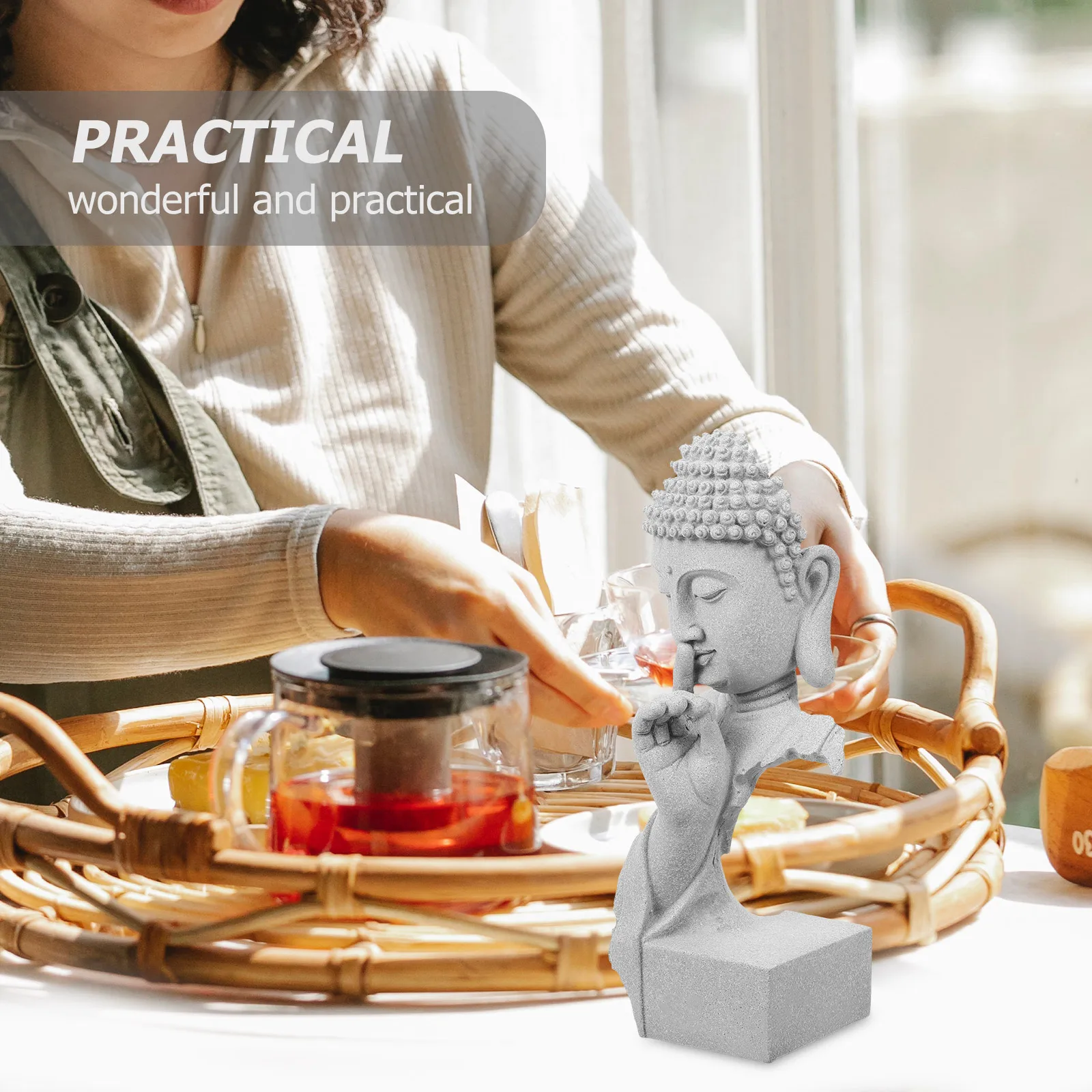 

Buddha Statue Aquarium Decoration Retro Sacred Fish Tank Ornament Desktop Home Garden Decor Aquarium Decors Fish Tank Buddha