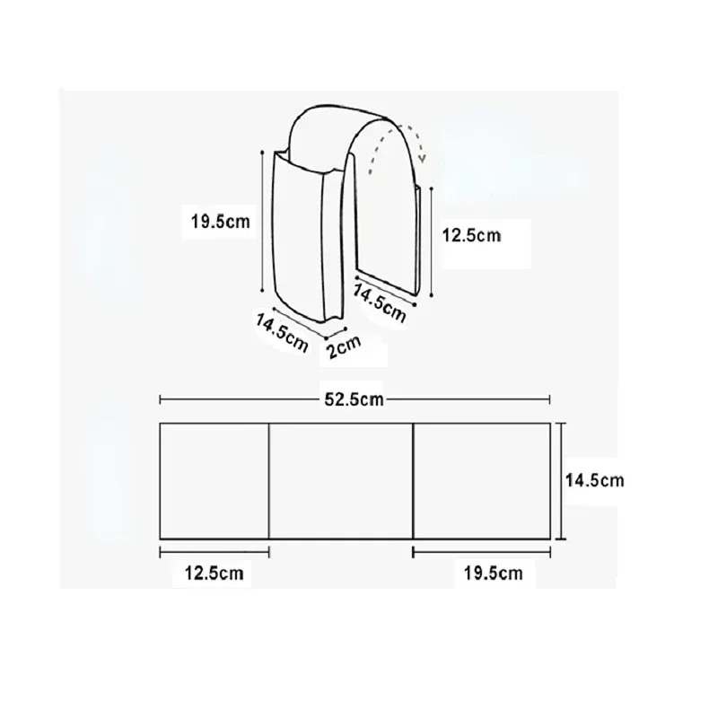 Cotton Linen Bedside Storage Bag Organizer Bed Desk Bag Sofa TV Remote Control Hanging Bag Storage Organizer Bed Holder Pockets view 6