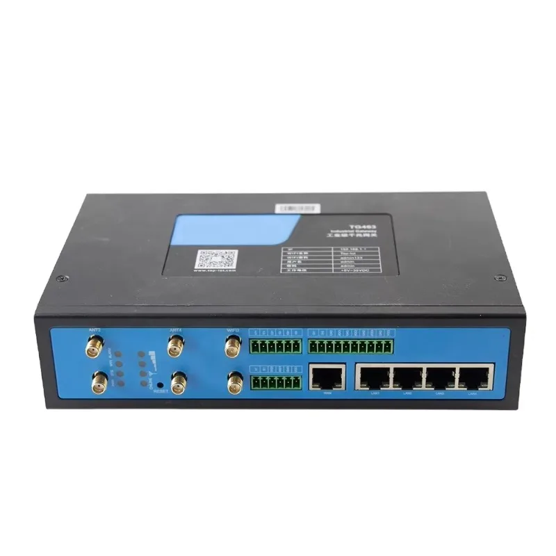 Programmable IoT M2M Gateway with 5 Gigabit Ethernet Port 3-Relay 3-ADC Modbus RTU 5G/4G/WiFi Model TG463-NR