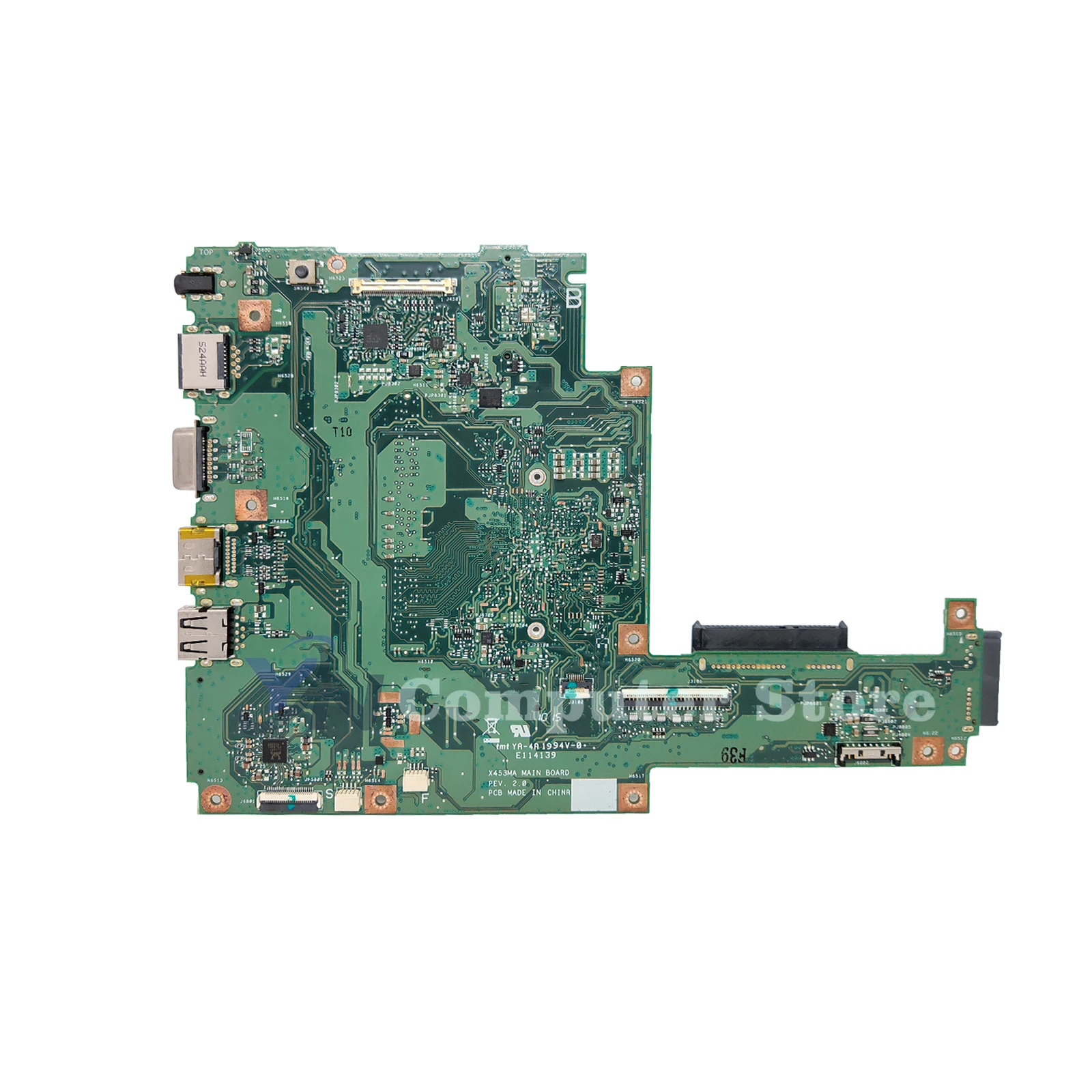 Imagem -02 - Placa-mãe para Laptop para Asus Mainboard para Asus X453ma P453ma F453ma N2830 N2840 N2930 N2940 Rev:2.0 Ddr3l