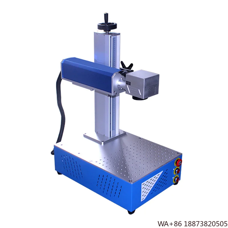 Supporta DXF MAX 20w/30w/50w Mini Desktop All-in-One Macchine per incidere portatili per marcatura di fibre Raffreddamento ad aria Ezcad