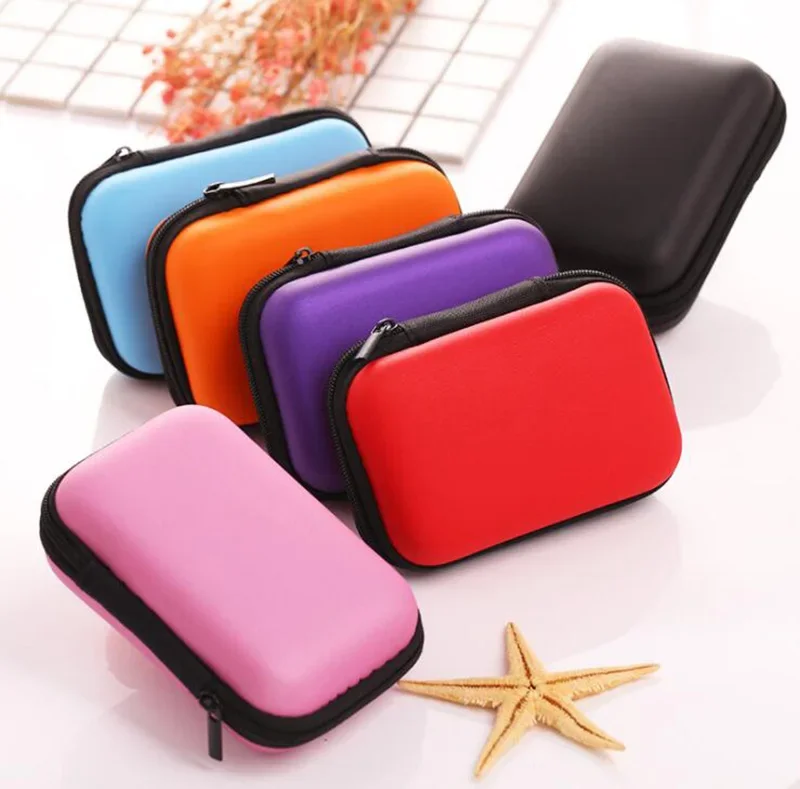 Digital Storage Bag Mobile Phone Data Cable Charger Fingertips Package Cable Portable Zipper Bag Mini Zip Lock Organizer Case