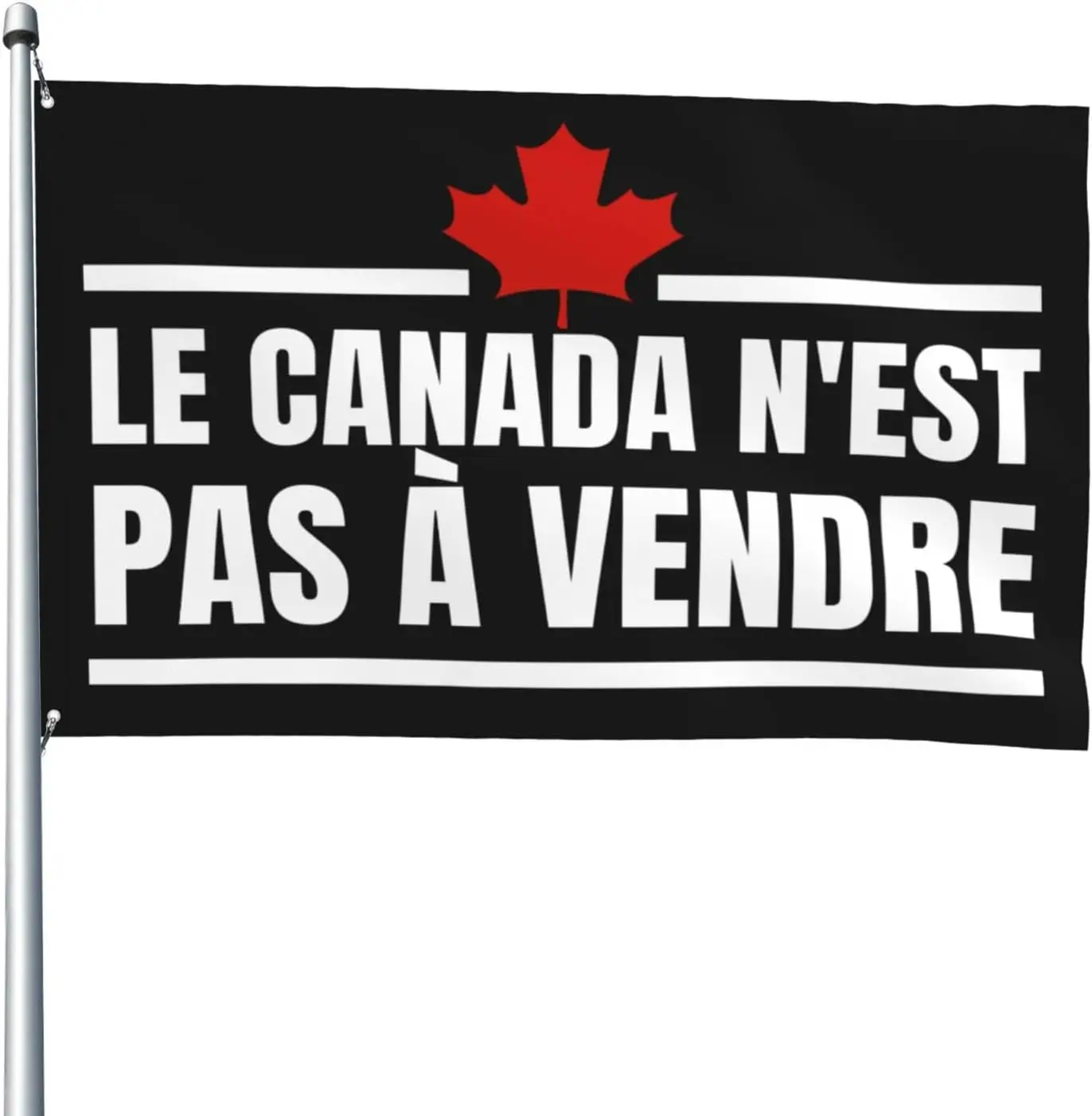 Flagicts 100% Polyester Le Canada N'Est Pas à Vendre Flag