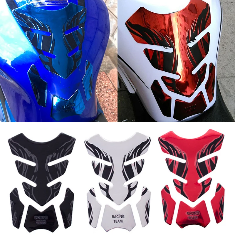 

Motorcycle Universal Fishbone Protector Cover Accessories Fiber Fishbone Stickers Car Motorcycle Tank Pad Tankpad Protector