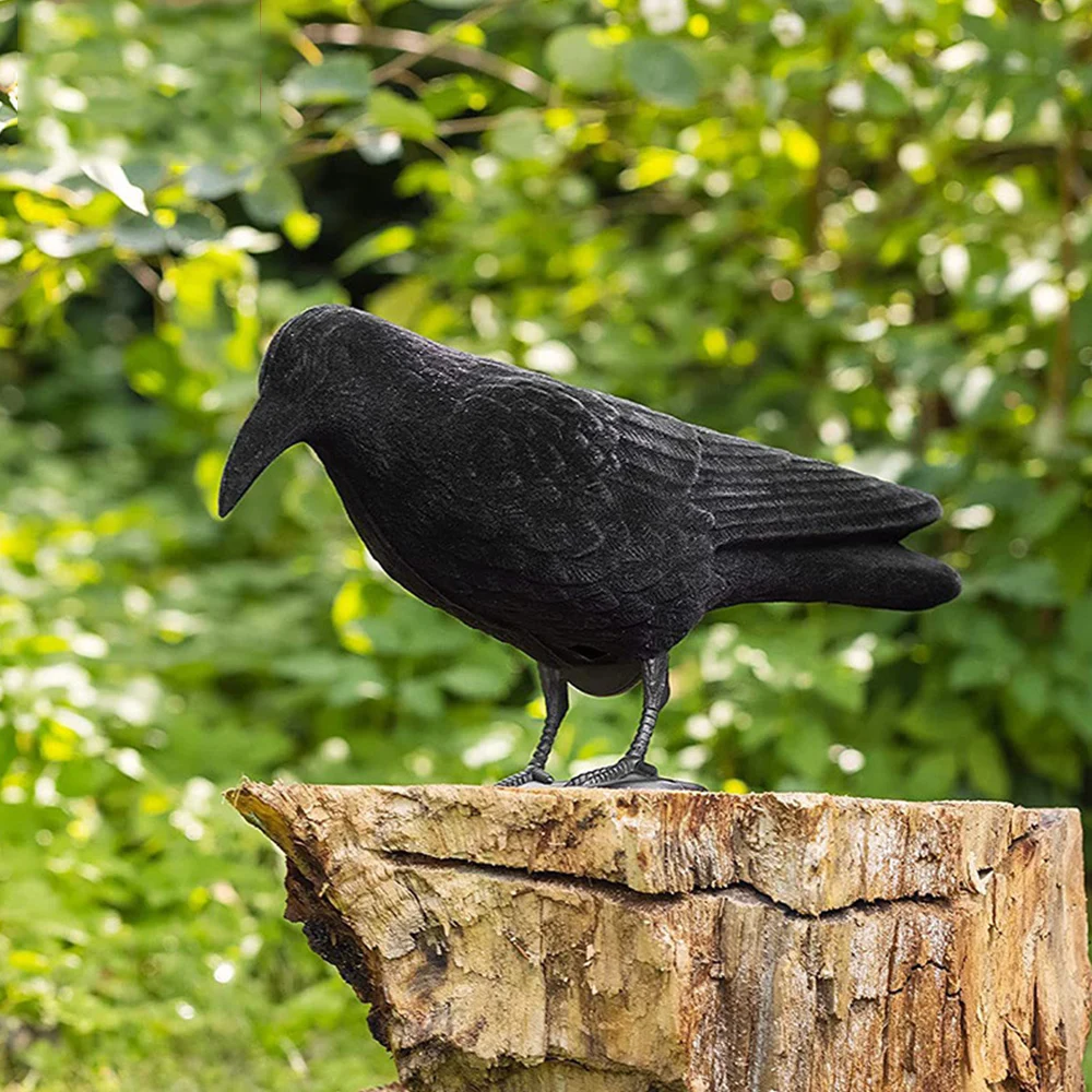 Halloween Black Crow Party Ornament Realistic Crow Prop Simulated Decorative Multi Scenario Garden Outdoor Decors Plastic Crow