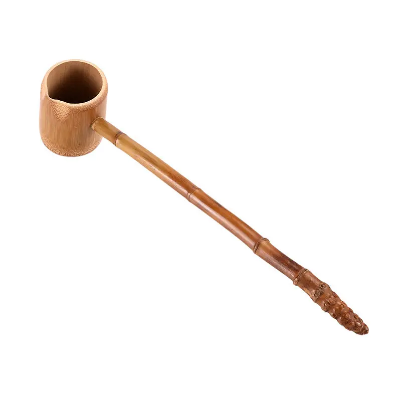 Bamboo root long handle teaspoon Bamboo wine water spoon Japanese style teaspoon