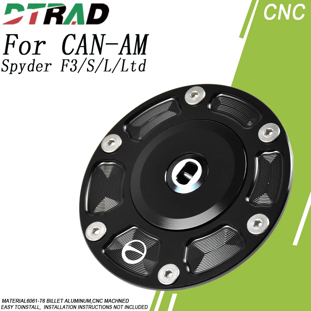 New 3-Wheel Motorcycle Quick Lock Fuel Tank Cap For CAN-AM Spyder F3/F3 S/F3 L/F3 Ltd 2015-2025 Keyless Tank Vent Gas Oil Cap