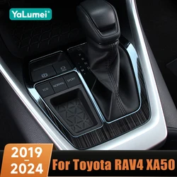 Car Gear Shift Panel Frame Protector Trim Cover Sticker For Toyota RAV4 XA50 2019 2020 2021 2022 2023 2024  Hybrid Accessories
