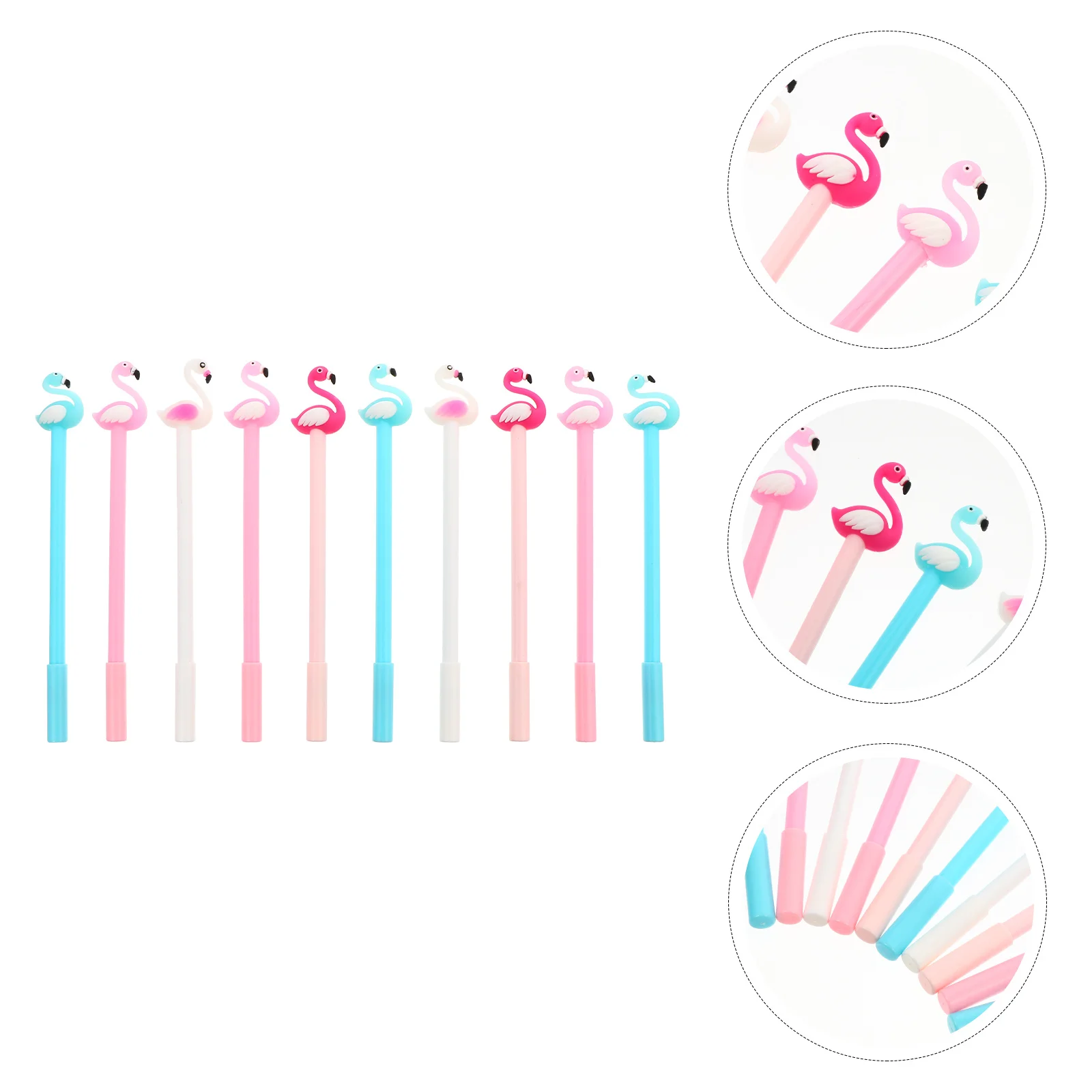 

10Pcs Swan Gel Ink Pen Carbon Writing Pen Creative Design Comfortable Grip School Office Stationery Drawing Signature Note