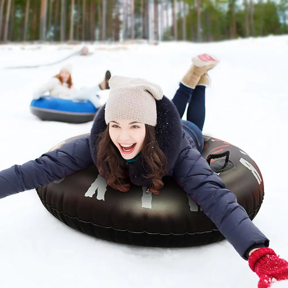 Snow Sled  Beautiful Quickly Inflate And Deflate with Handle  Environmentally Friendly Ski Circle for Outdoor