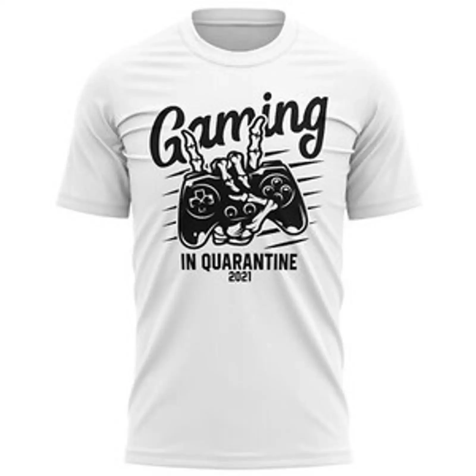 Men's T Shirt Gaming In Quarantine 2021 Funny Lockdown Part 3 s Video Gamers vintage Washed Versatile Stylish Soft Slightly