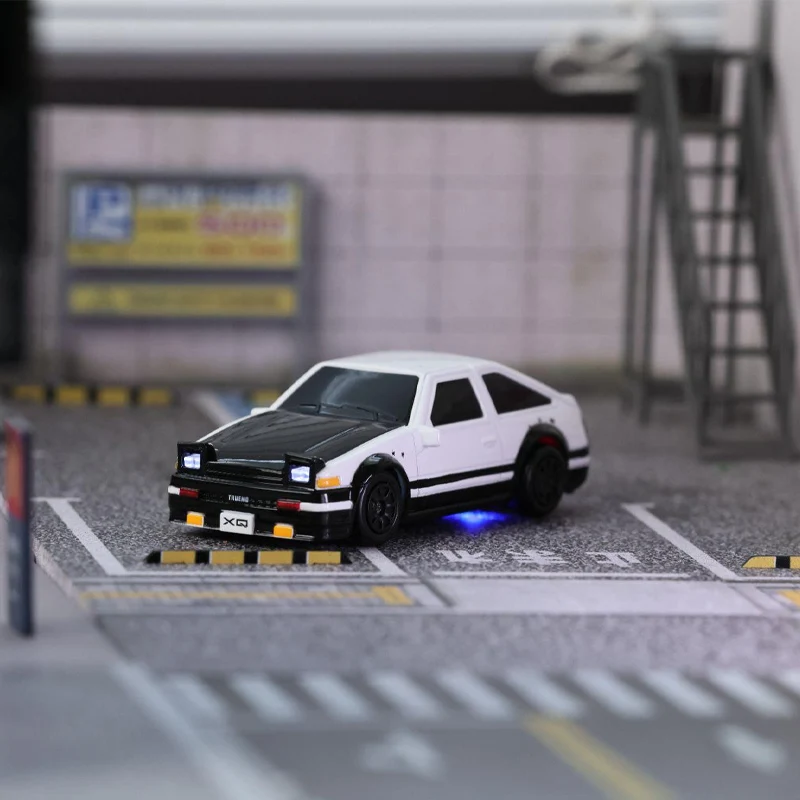 Carro de deriva rc 1/64 ae86 mini desktop controle remoto 2.4g veículo de corrida à deriva brinquedo elétrico meninos carros presente aniversário