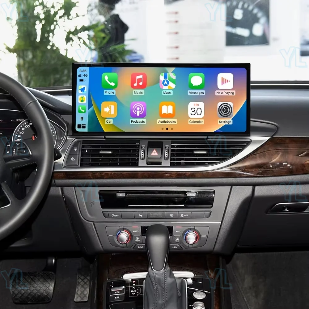 

YL 15,8 "Android 13 авто с большим сенсорным экраном автомобильная стереосистема для Audi A6 A7 2012-2015 мультимедийный плеер GPS-навигация головное устройство