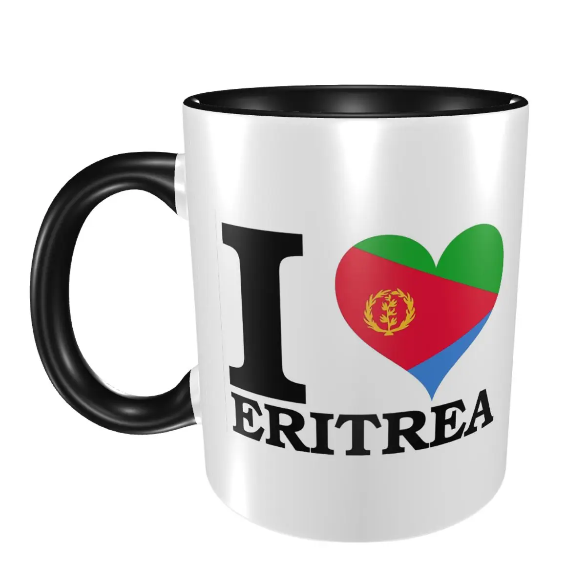 

Flag Of Eritrea Mug Funny Ceramic Coffee Cups Tea Mugs Milk Cup Drinkware Gift for Friends