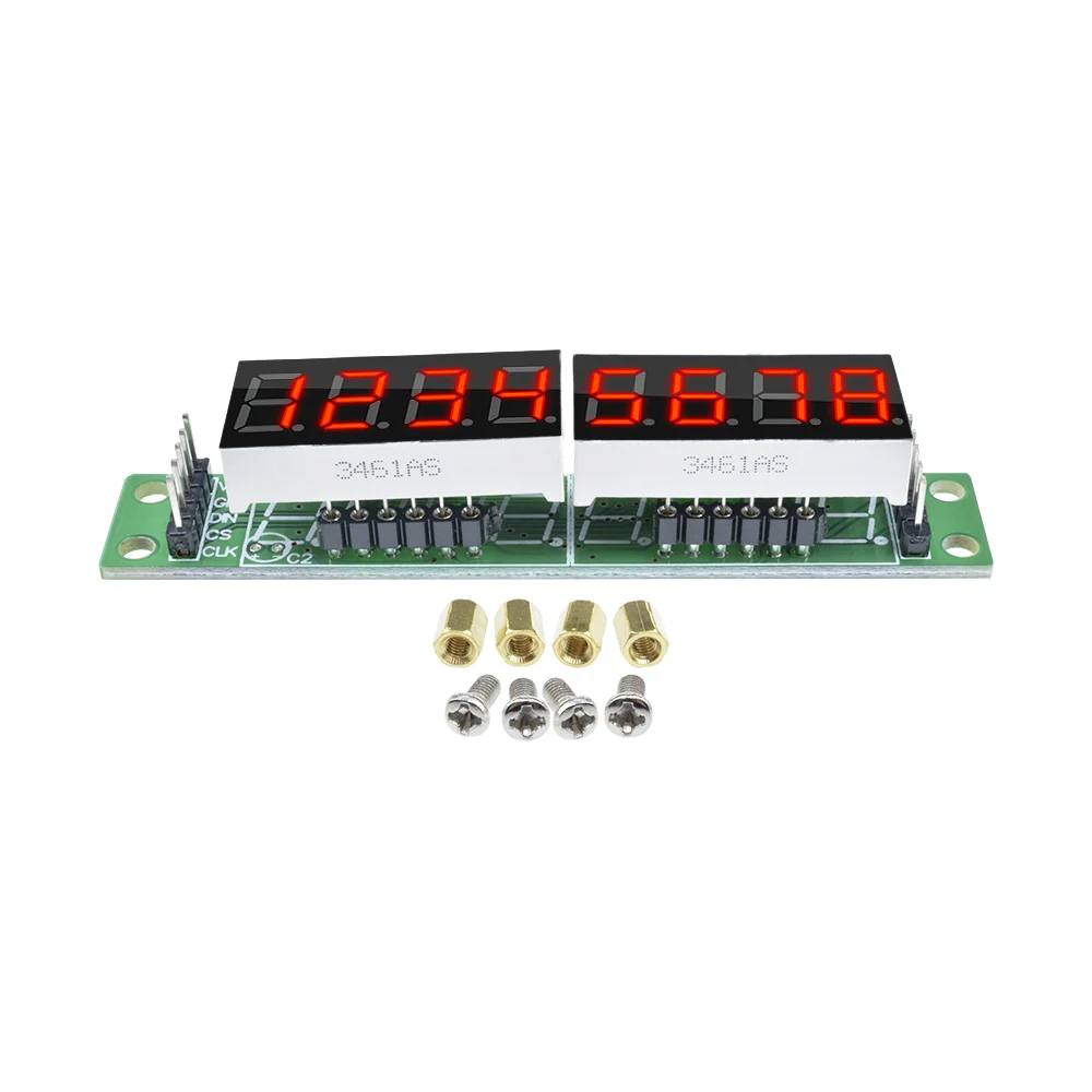 Max7219-ドットマトリックス8桁,デジタル真空管ディスプレイモジュール,LEDディスプレイ,3.3v,5v,マイクロシリアルドライバー,7セグメント