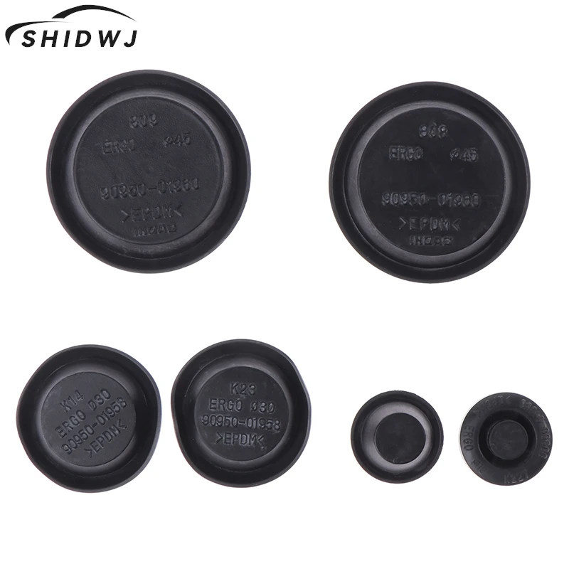 2Pcs Door Clog Water Clog Waterproof Plug Car Plate Screw 90950- 01960 90950-C1006 Body Floor Hole Rubber Plug