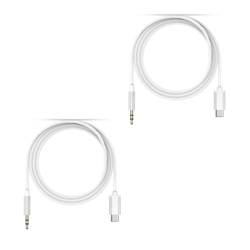 Flexible USB C to 3.5mm Audios Cable for Home, Car, Outdoor Use Easily Type C Device to Car Stereos, Speakers 83CF