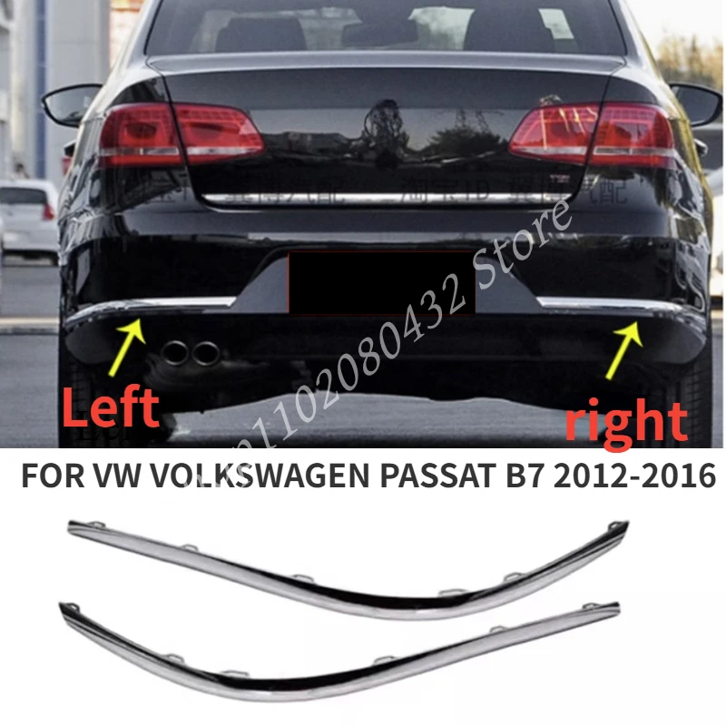 

ДЛЯ VW VOLKSWAGEN PASSAT B7 2012-2016 Автомобильные аксессуары ABS Хромированная яркая полоса на заднем бампере