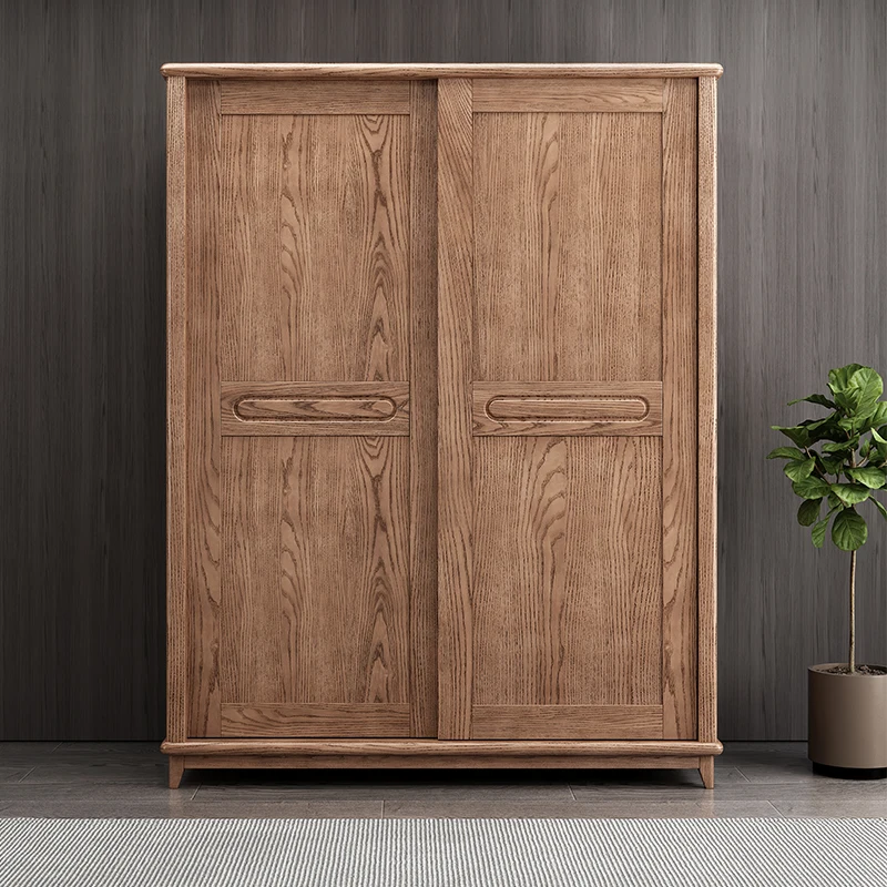 

Vintage Sliding Doors Wardrobe Designs Brown Heavy Cheap Drawer Clothes Cabinet Storage Wooden Szafa Na Ubrania Home Furniture