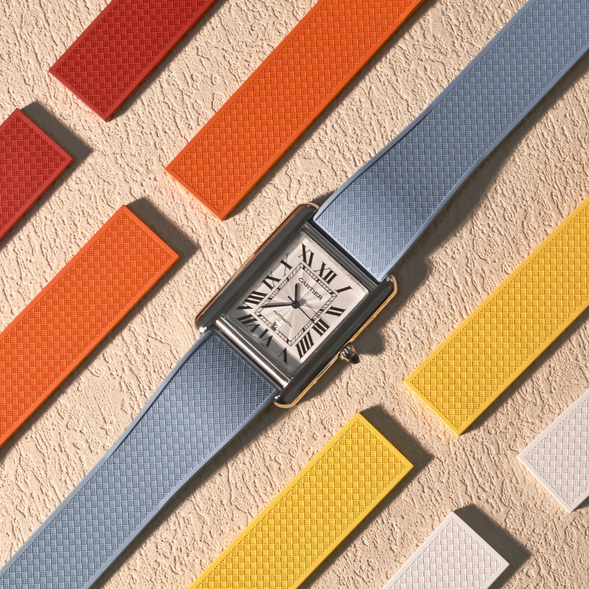 Fit For IWC Watch 20mm 22mm FKM Rubber Watch Strap Quick Release Bar Watch Band With 316L Stainless Steel Folding Buckle