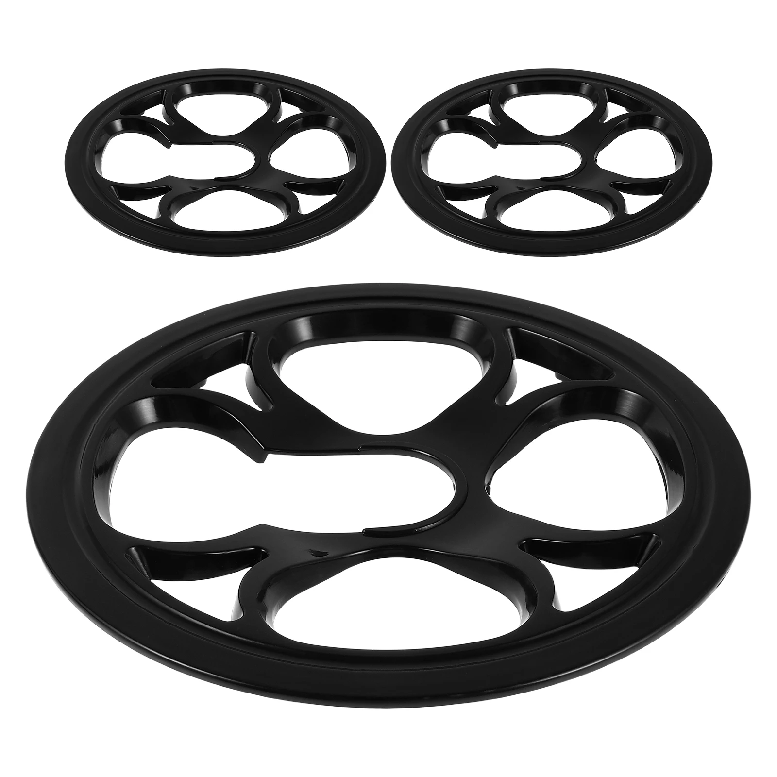 

3 Pcs Car Chain Cover Bike Chainring Bicycle Protective Guard Plastic Brake Sprocket