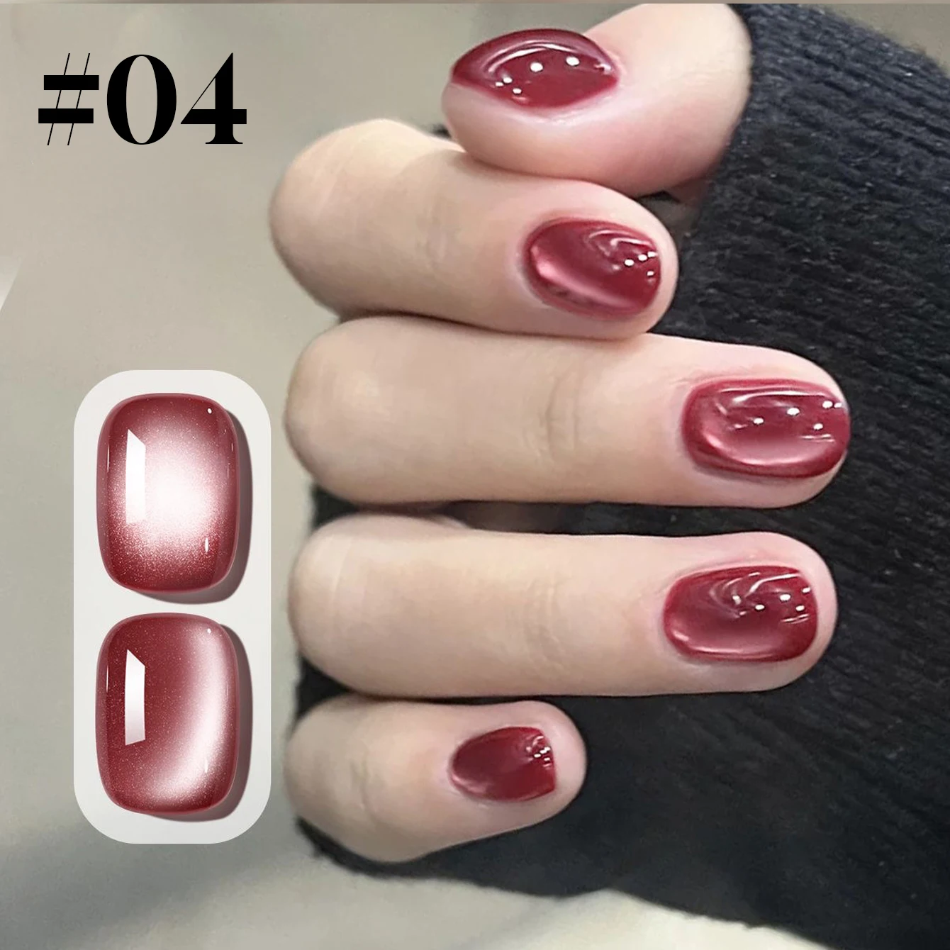 MIANEL 10ML 1-8 stücke Bululan Lila Serie Cat Eye Gel Nagellack Glas Perlen Nägel Rosa Nägel für Weihnachten Nägel Grüne Nägel