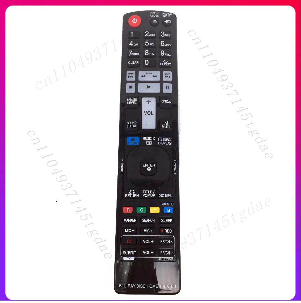 New AKB73275501 Remote Control for LG Media Home Theater System LHB336 LHB976 - Replacement