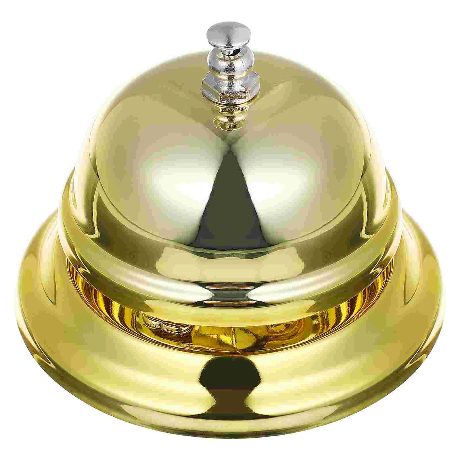 Hand Held Bell Door Ring Doorbell Cow Gold Toy Buzzer Desk Bells Fashion Call