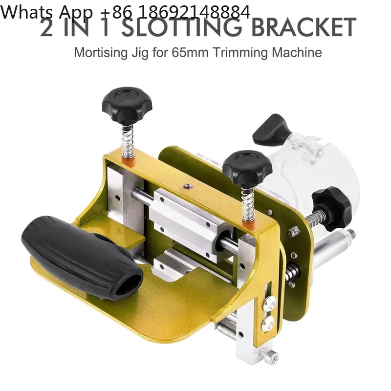 2-in-1 Slotter Tool for Woodworking Invisible Parts Slotting Trimming Milling Cutter Connector Positioning Rack Machine Tool