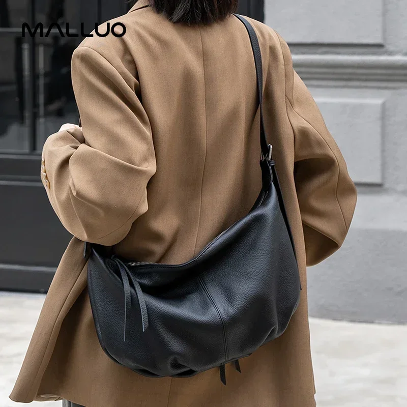 

Women Natural Cow Genuine Leather Crossbody Bag Female Fashion Designer Luxury Shoulder Bags Ladies Cowhide Casual Retro Handbag