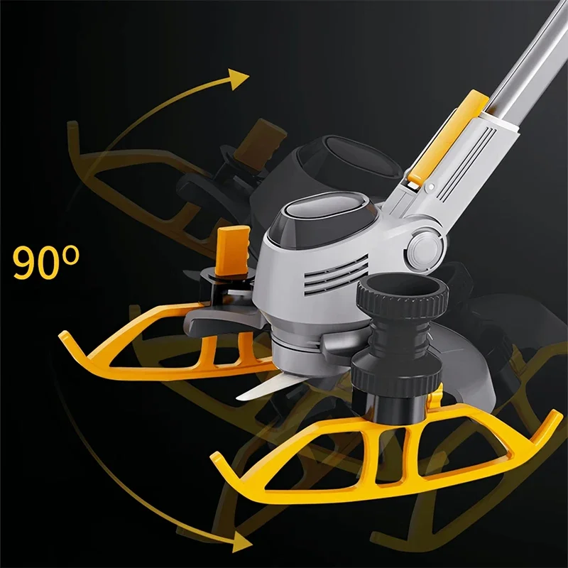 

2.6Ah/3.9Ah/5.2Ah Electric Lawn Mower Strimmer Cordless Grass Trimmer LED Power Display Garden Pruning Cutting Power Tools