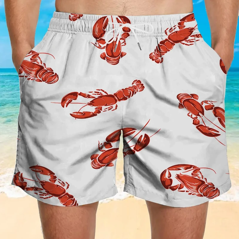 

New Fashion Trend 3D Printed Men's Shorts Loose Sports Beach Pants Hawaiian Breathable Swim Trunks Vacation Surfing Motorcycle